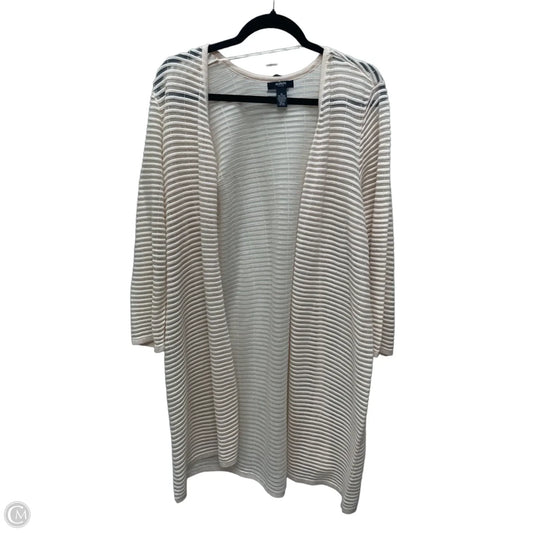 Cardigan By Alfani In Striped Pattern, Size: 1x