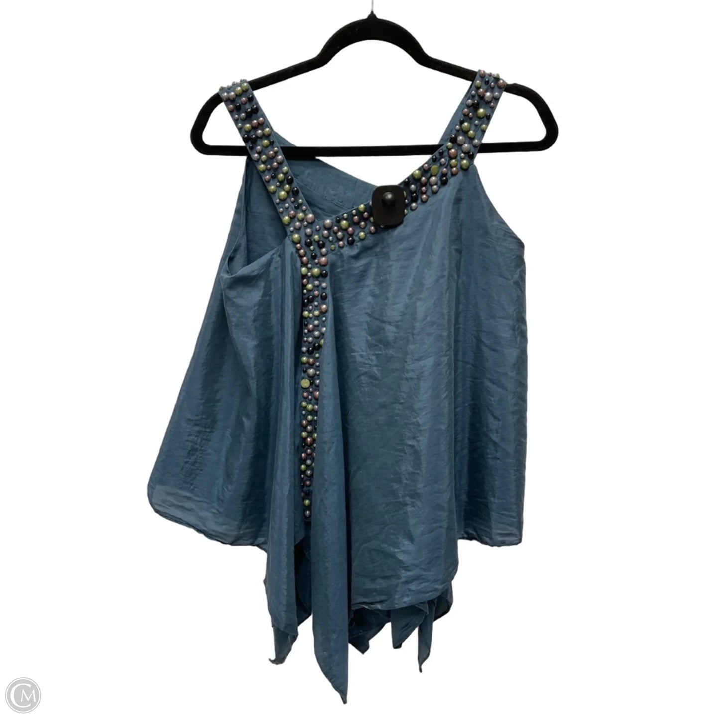 Top Sleeveless By Clothes Mentor In Blue, Size: M