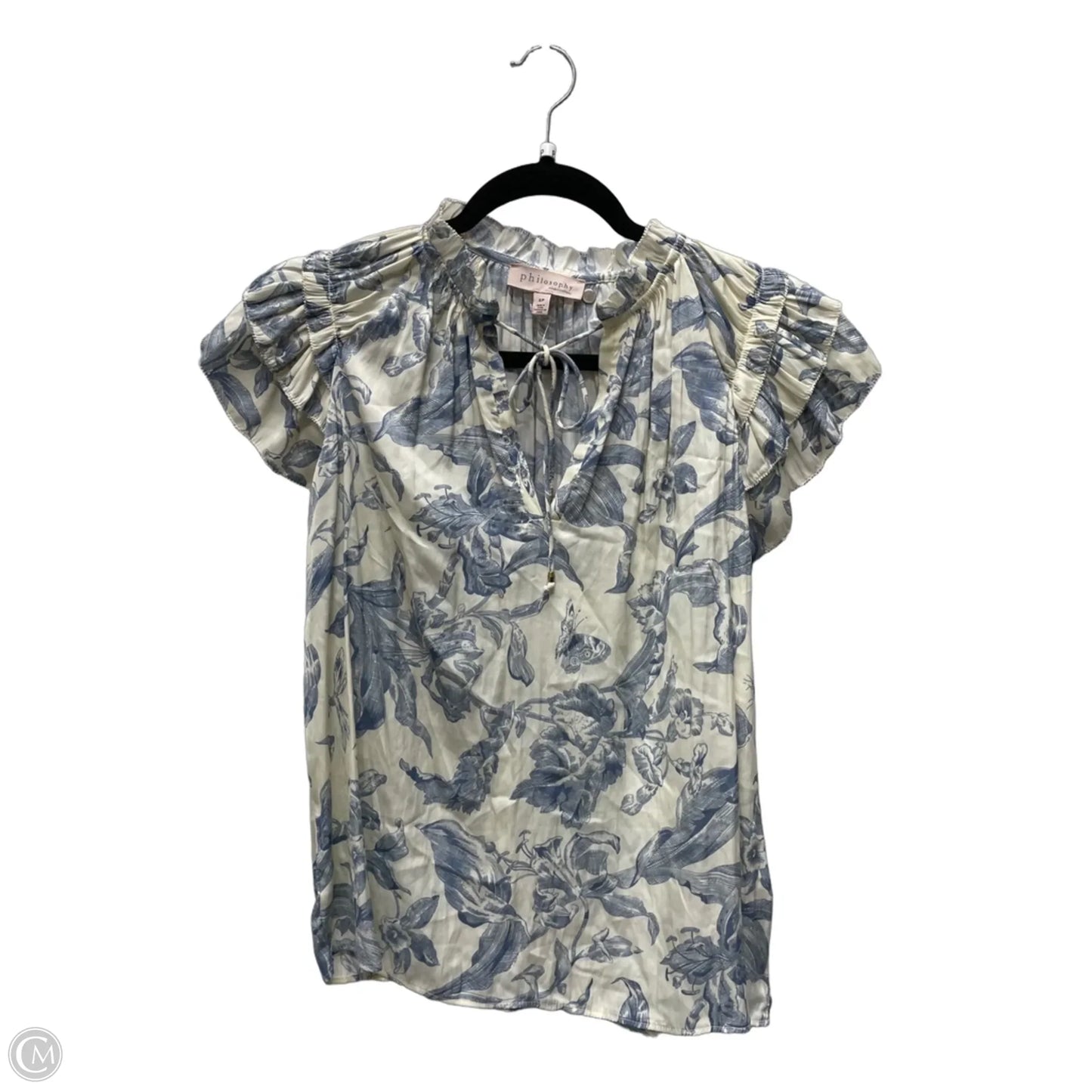 Top Short Sleeve By Philosophy In Floral Print, Size: Sp