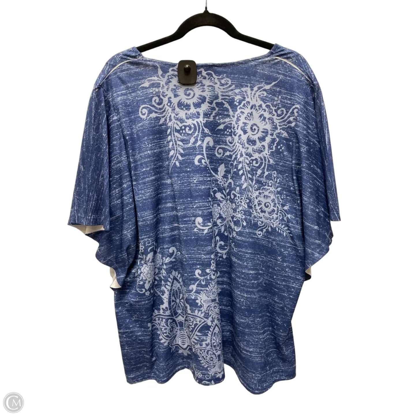 Top Short Sleeve By Catherines In Geometric Pattern, Size: 1x
