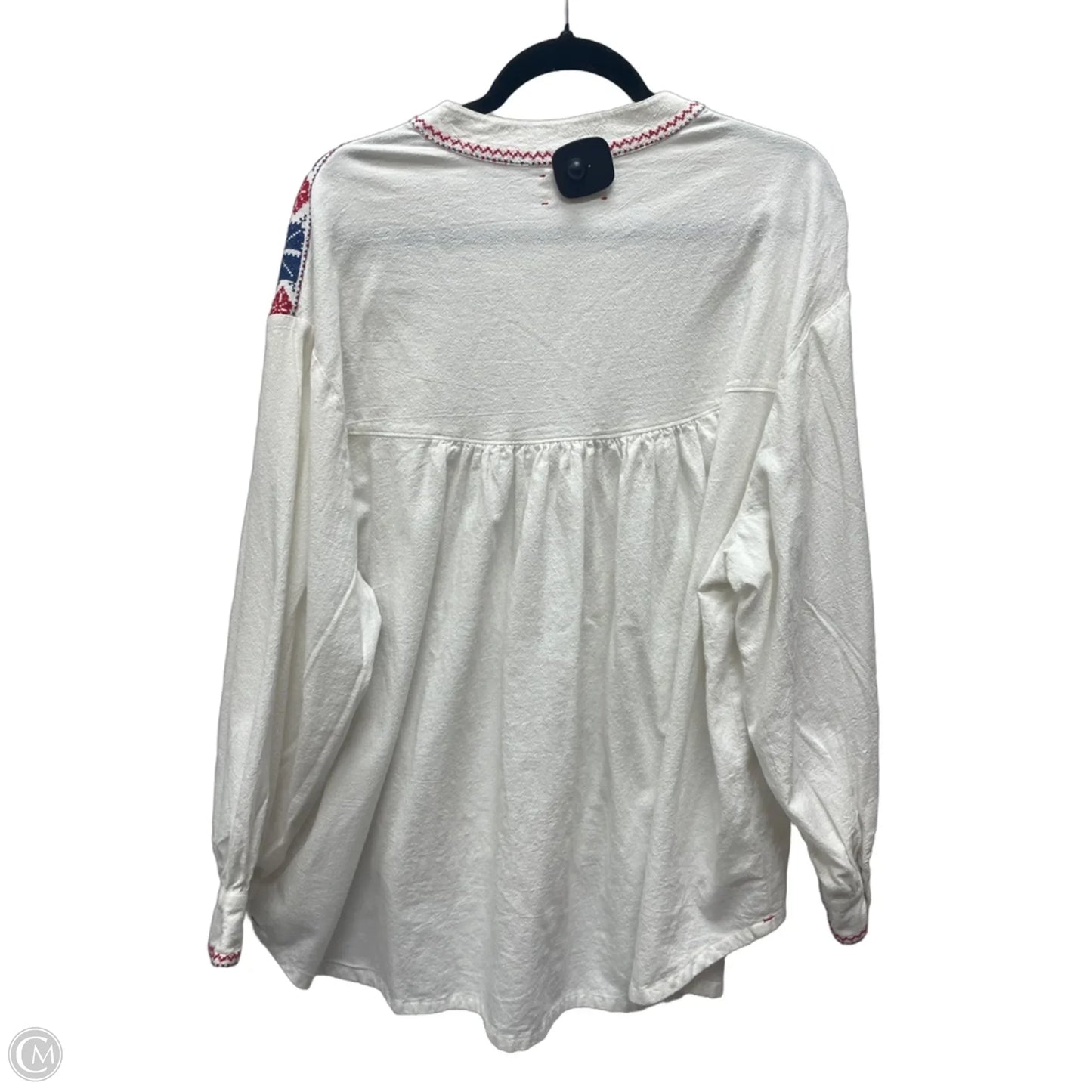 Top Long Sleeve By Xirena In White, Size: S