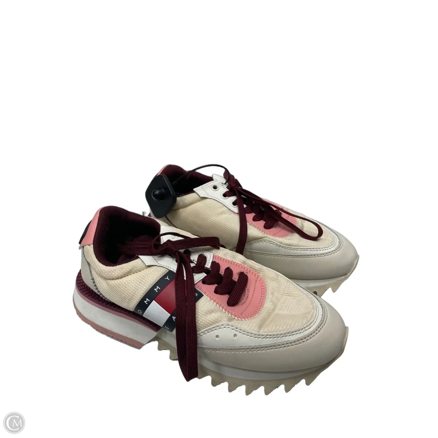 Shoes Sneakers By Tommy Hilfiger In Cream & Pink, Size: 6.5