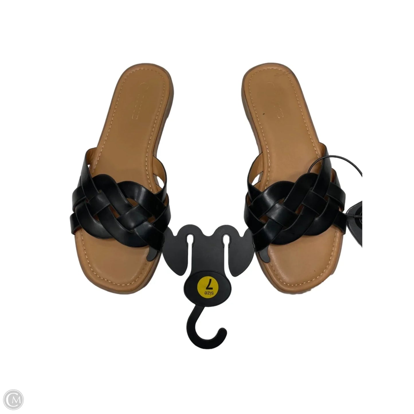 Sandals Flats By Rouge In Black, Size: 7