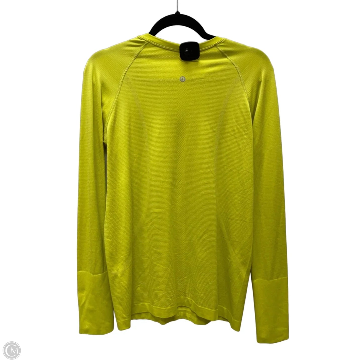 Athletic Top Long Sleeve Collar By Lululemon In Green, Size: M