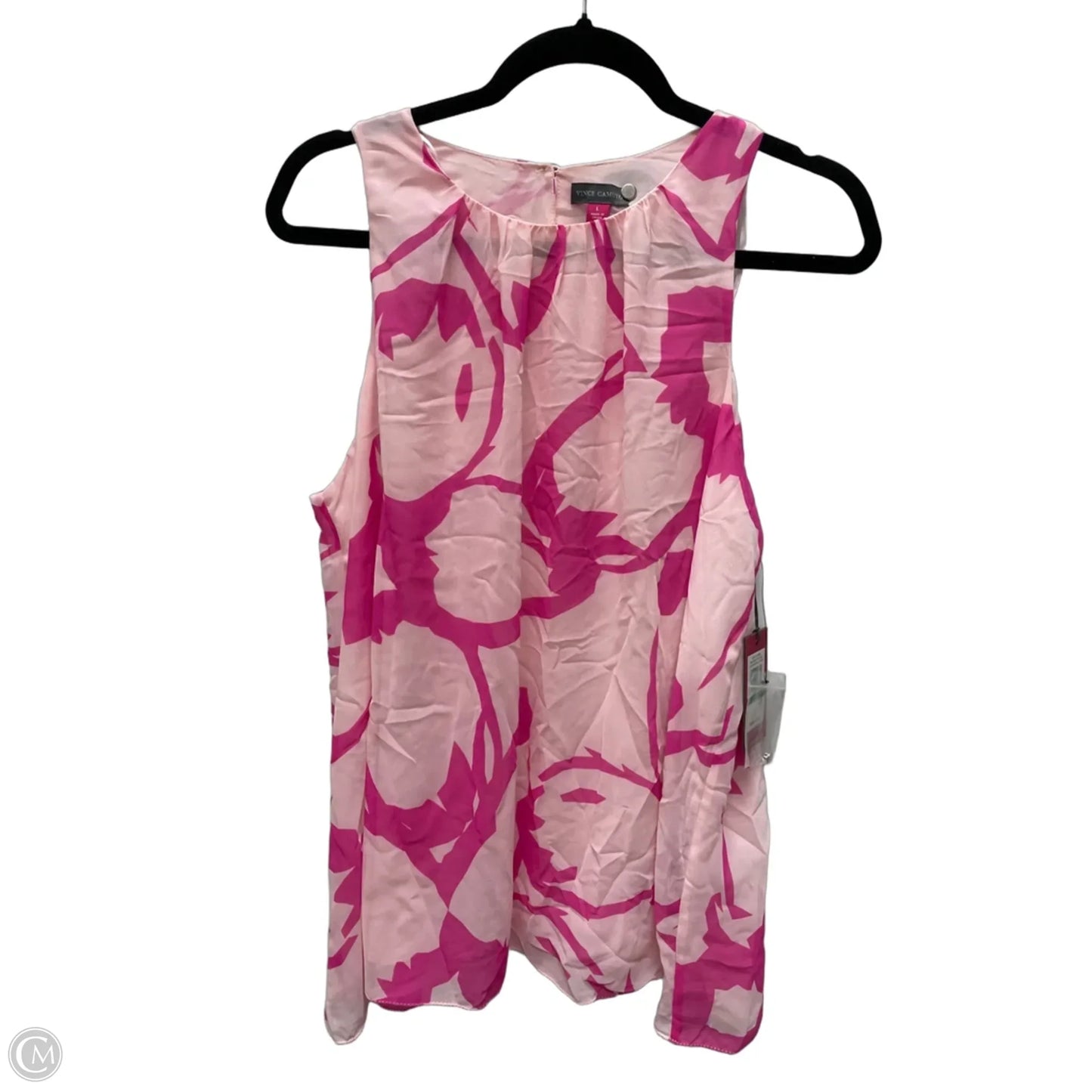 Blouse Sleeveless By Vince Camuto In Floral Print, Size: L
