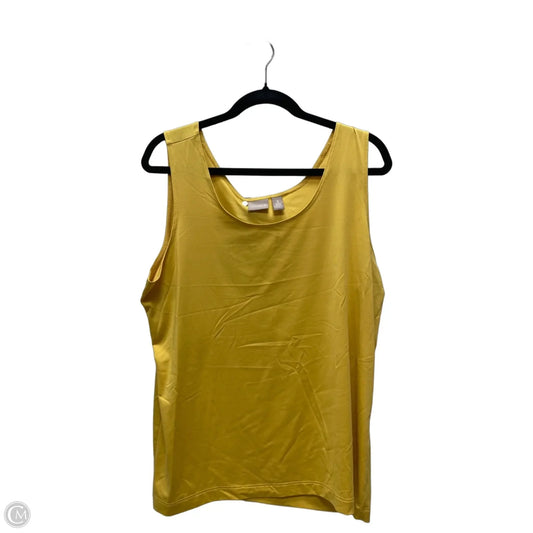 Top Long Sleeve Basic By Chicos In Yellow, Size: Xl