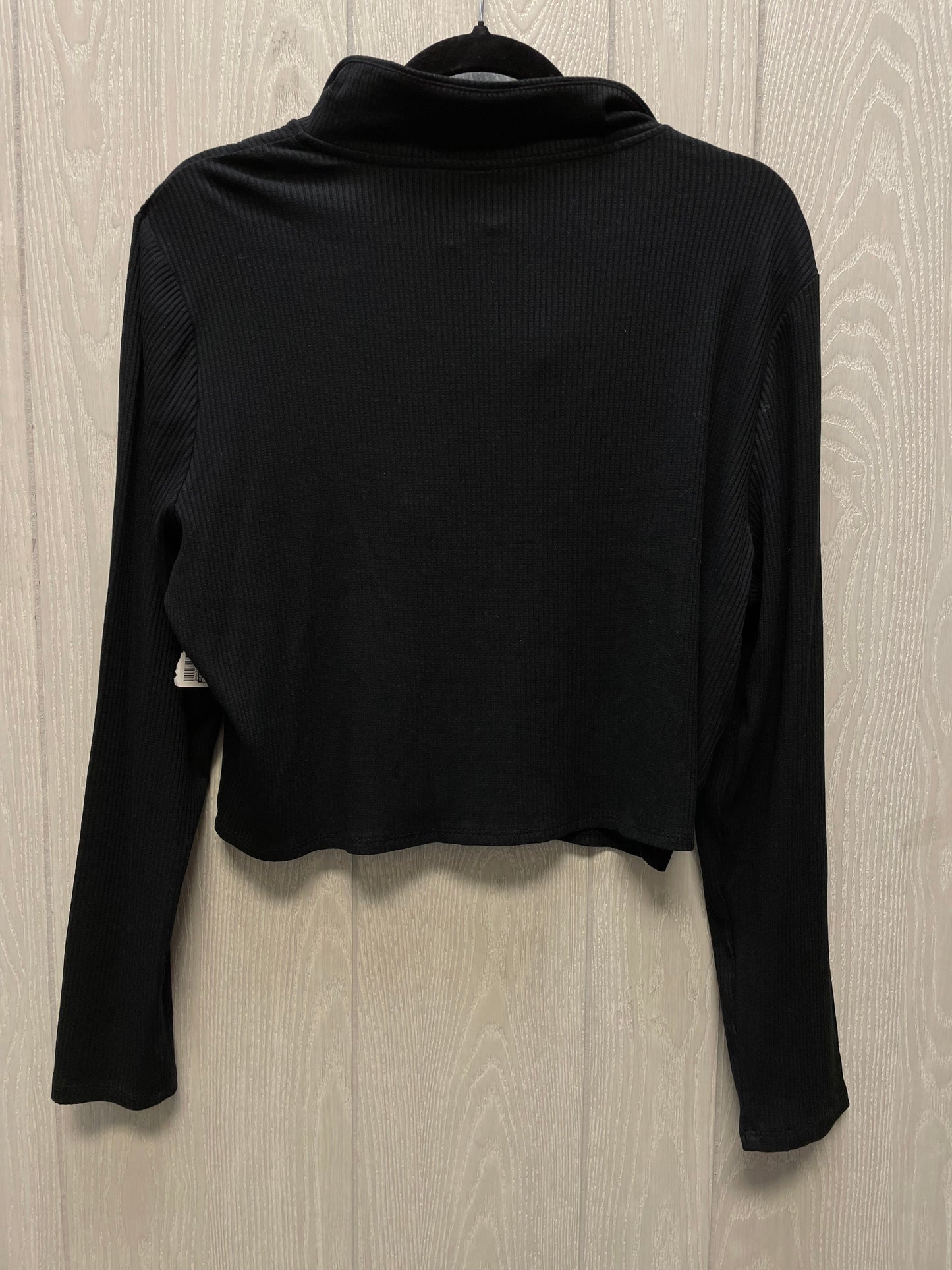 Top Long Sleeve By H&m In Black, Size: Xl