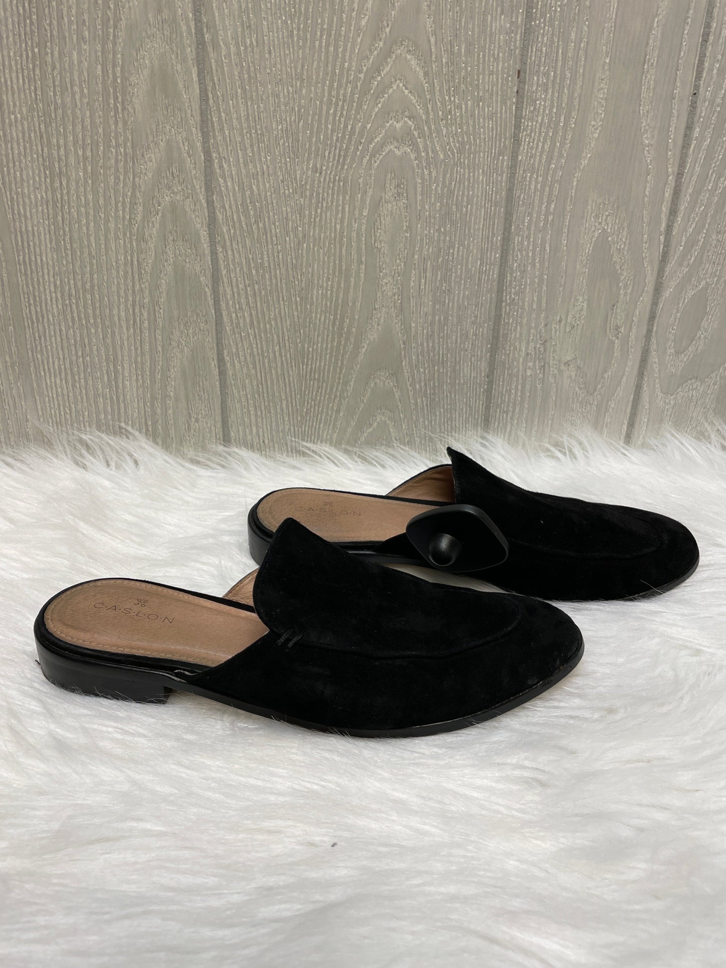 Black Shoes Flats Caslon, Size 6.5