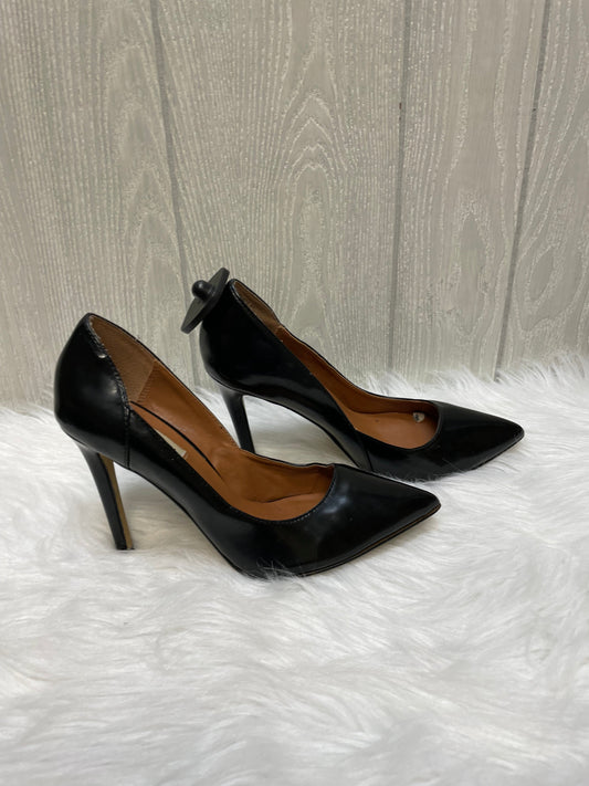 Black Shoes Heels Stiletto Steve By Searle, Size 8.5