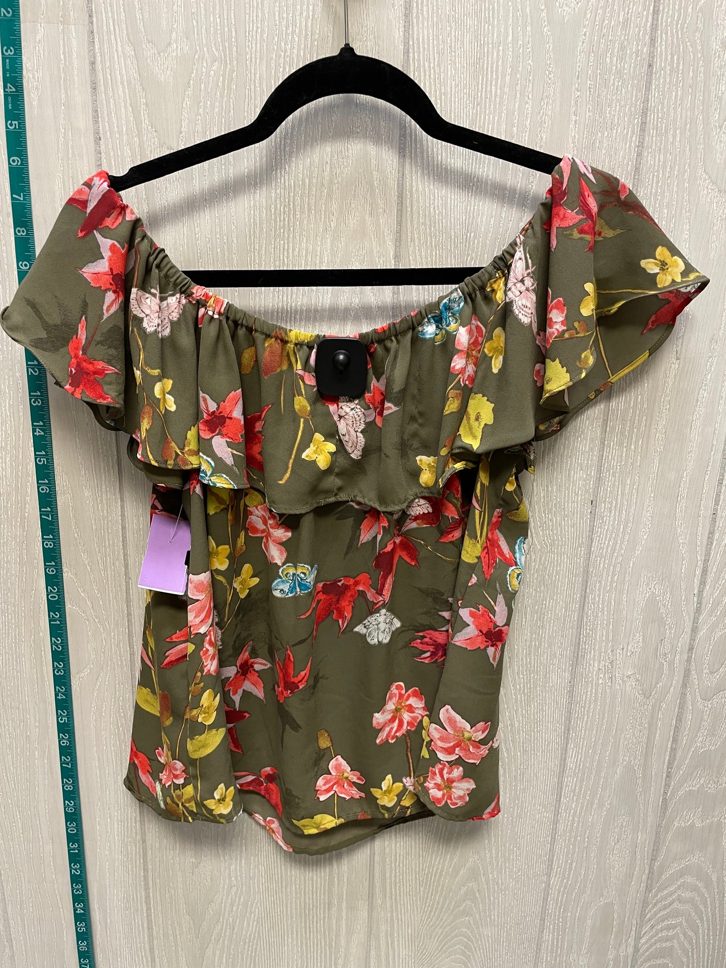 Floral Print Top Short Sleeve Maeve, Size S