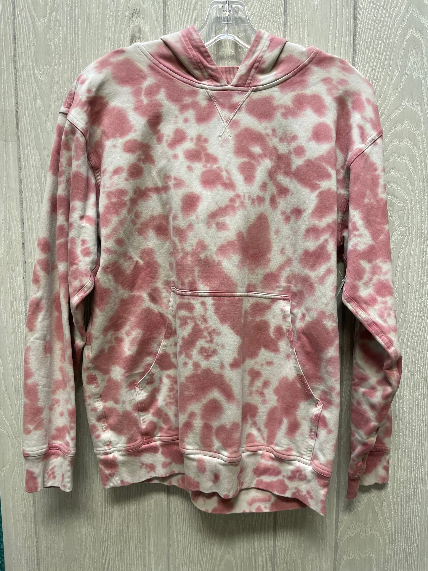 Athletic Sweatshirt Hoodie By Lululemon In Tie Dye Print, Size: M