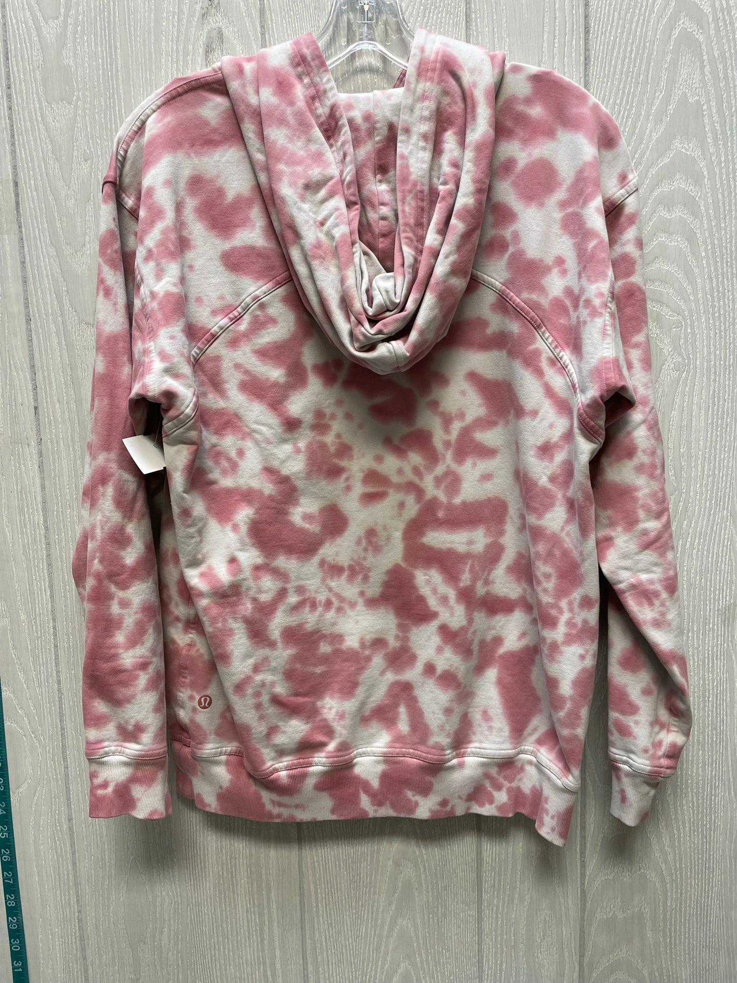 Athletic Sweatshirt Hoodie By Lululemon In Tie Dye Print, Size: M