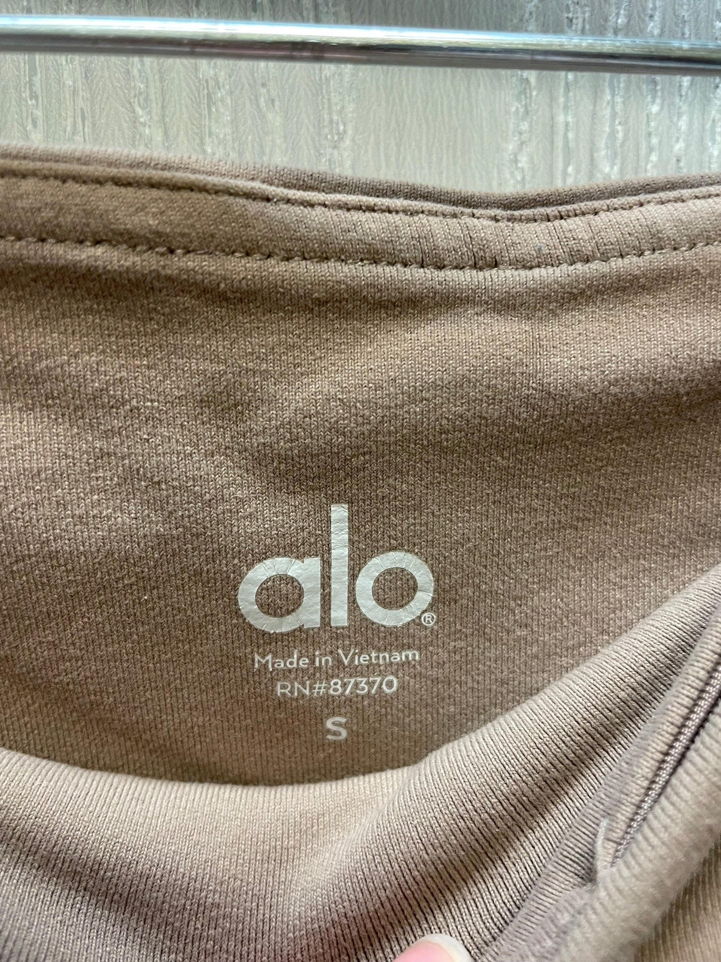 Athletic Leggings By Alo In Brown, Size: S