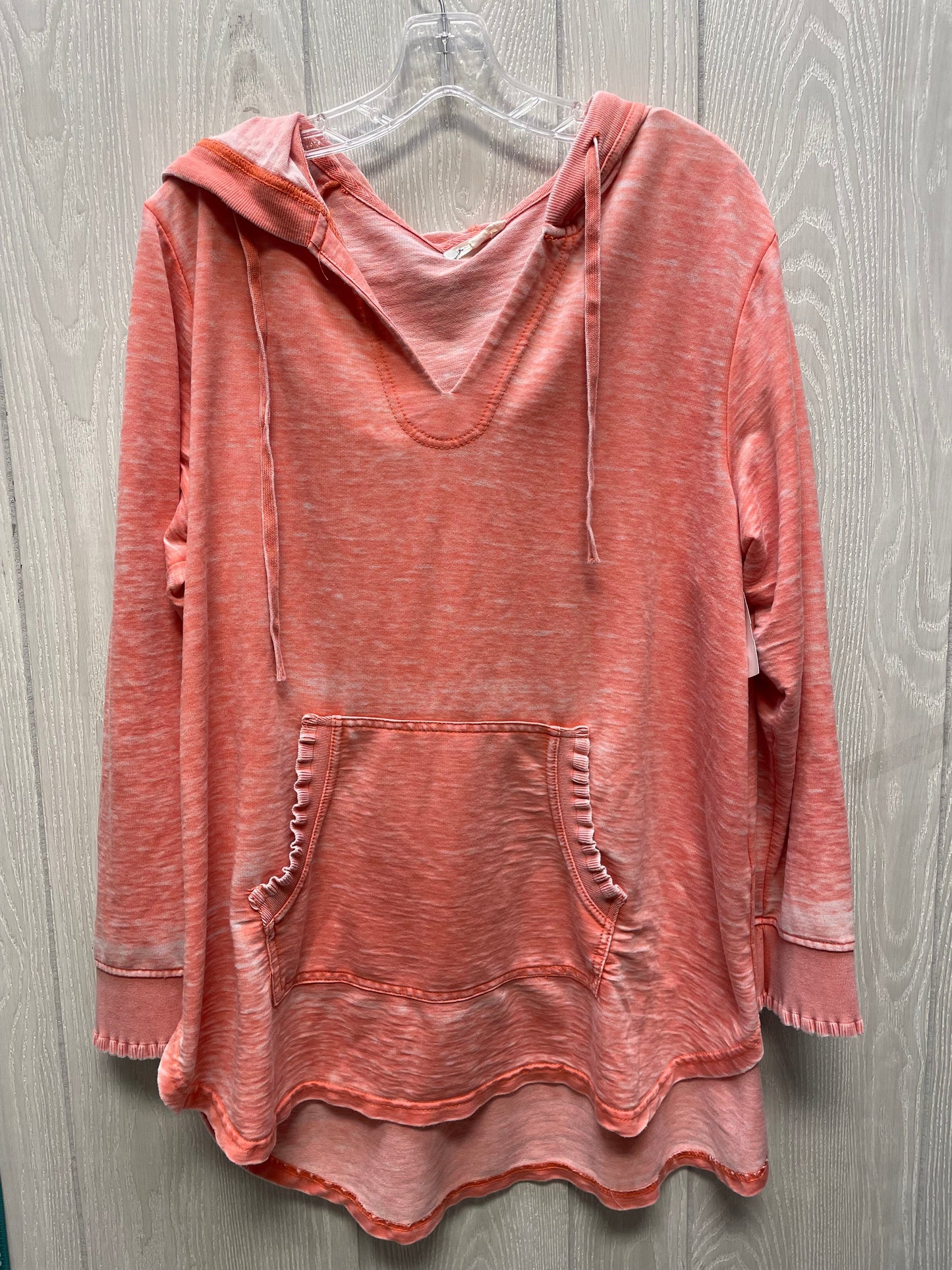 Top Long Sleeve By Jane And Delancey In Orange, Size: 1x