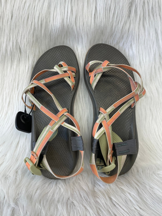 Sandals Sport By Chacos In Grey & Orange, Size: 10