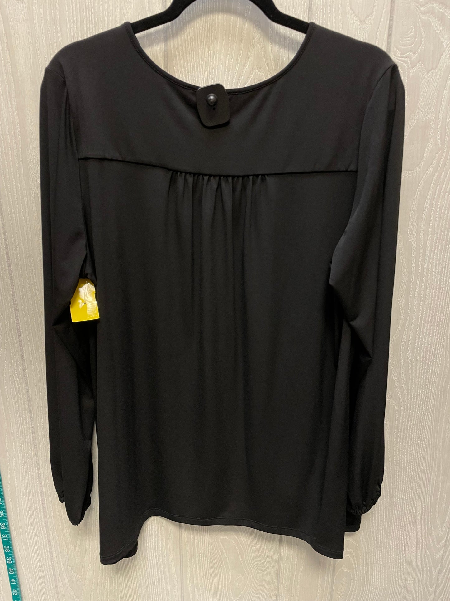 Top 3/4 Sleeve By Michael By Michael Kors In Black, Size: 1x