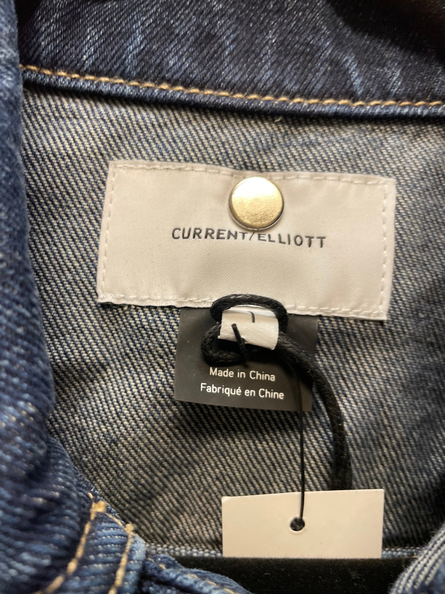 Jacket Denim By Current/elliott In Blue Denim, Size: S