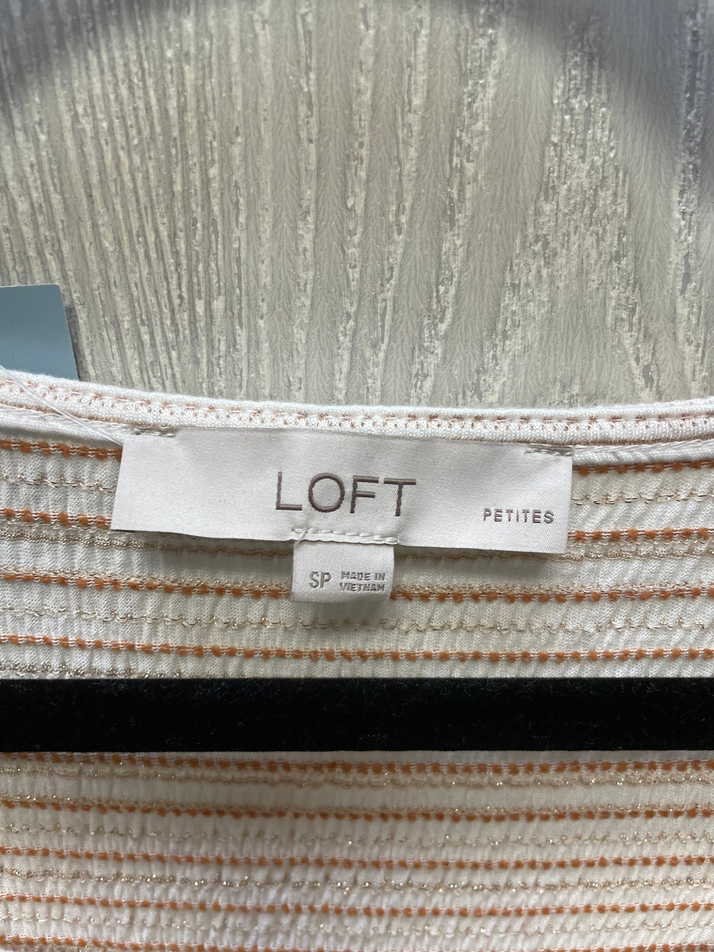 Top Long Sleeve By Loft In Striped Pattern, Size: S