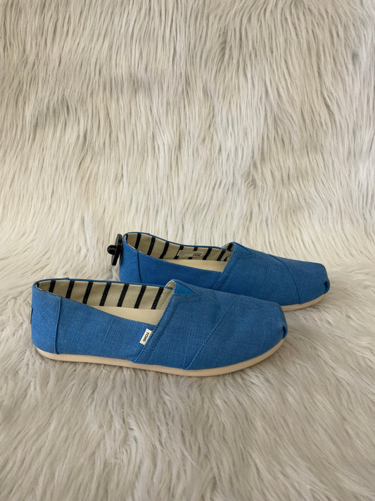 Shoes Flats By Toms In Blue, Size: 10