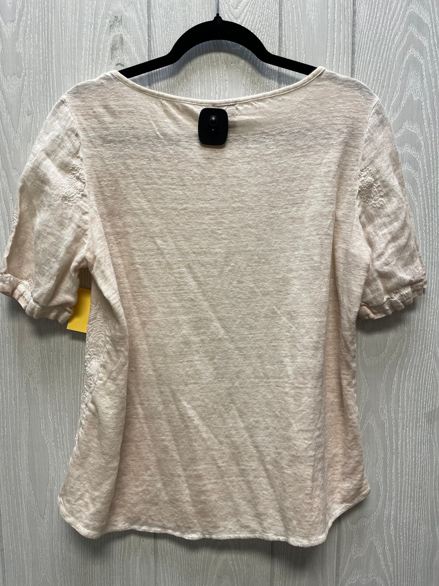 Top Short Sleeve By Chicos In Cream, Size: M