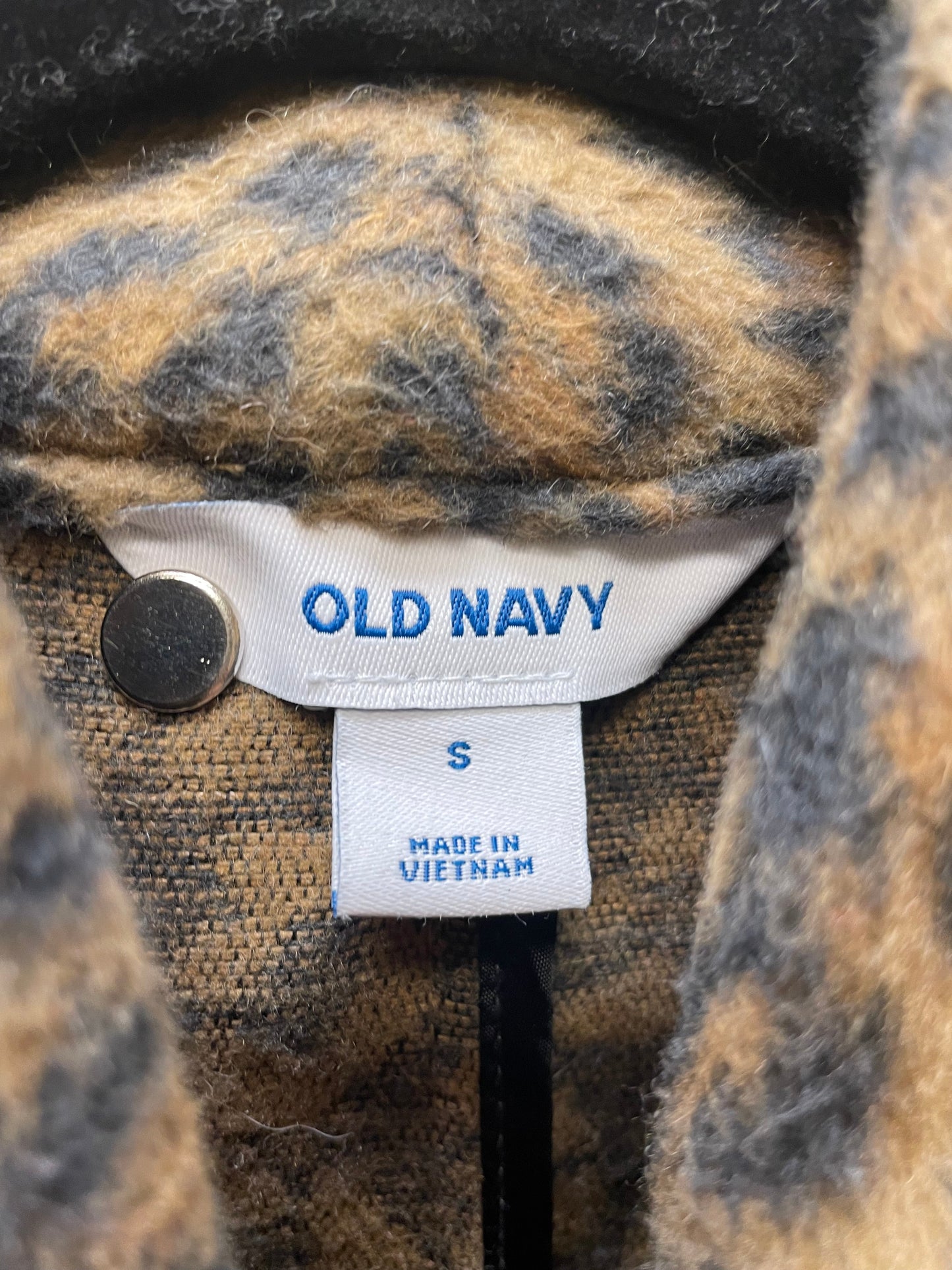 Coat Peacoat By Old Navy In Animal Print, Size: S