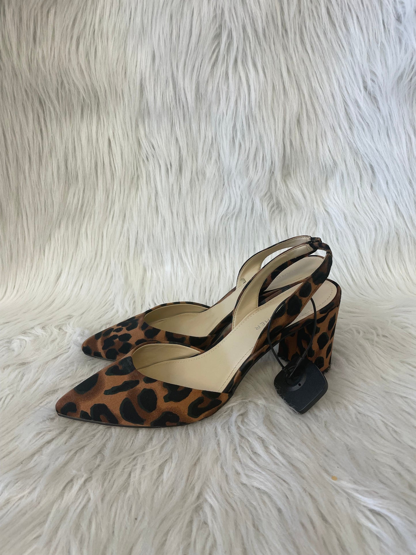 Shoes Heels Block By Marc Fisher In Animal Print, Size: 7