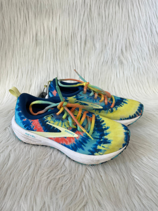 Shoes Athletic By Brooks In Tie Dye Print, Size: 7.5