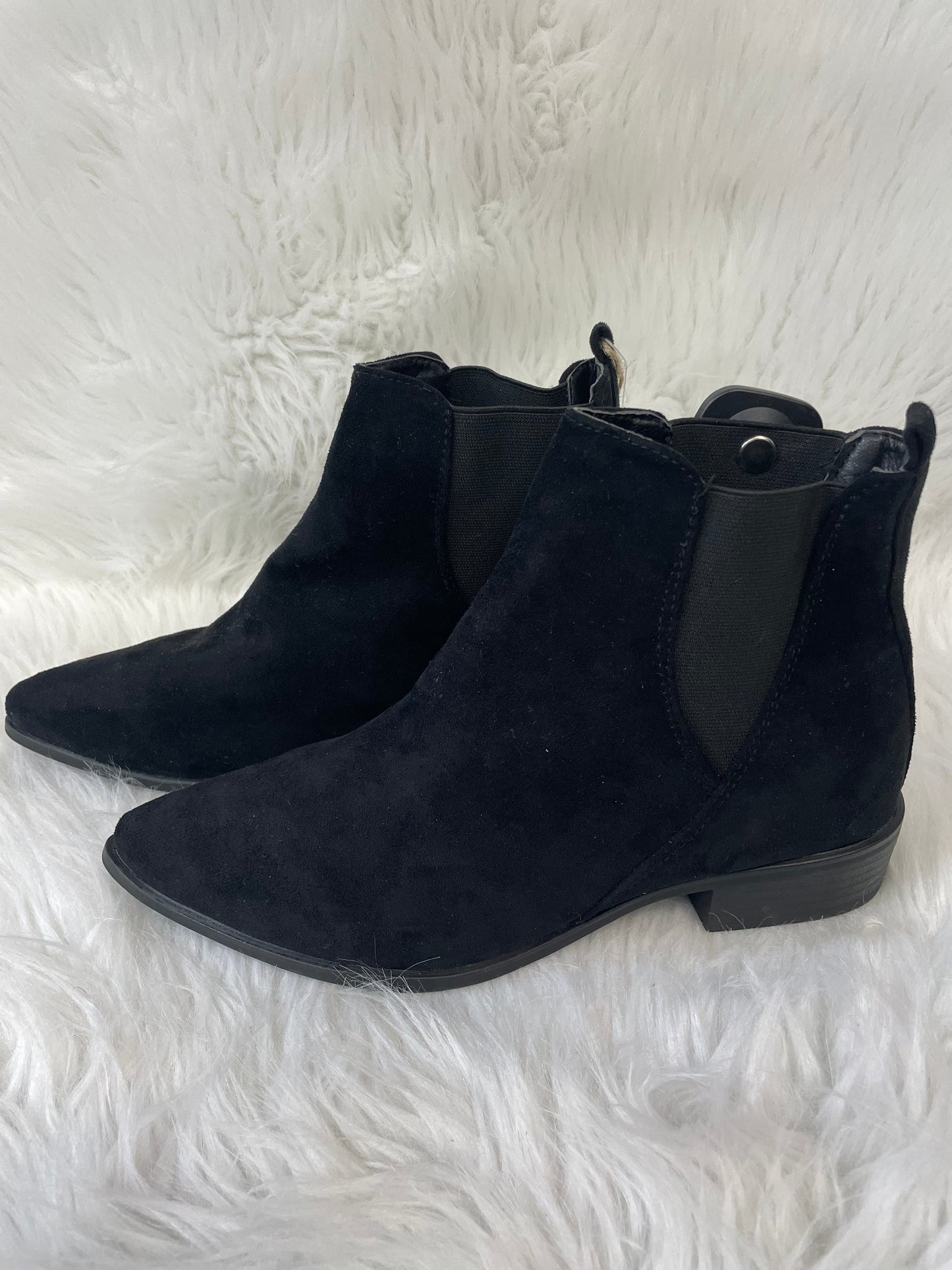 Boots Ankle Heels By Seven 7 In Black, Size: 8