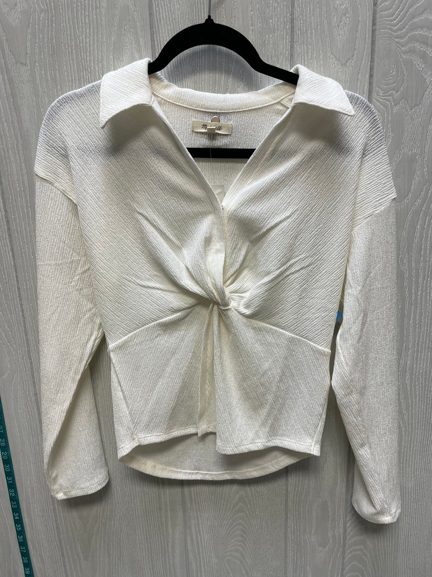 Top Long Sleeve By Madewell In Cream, Size: S