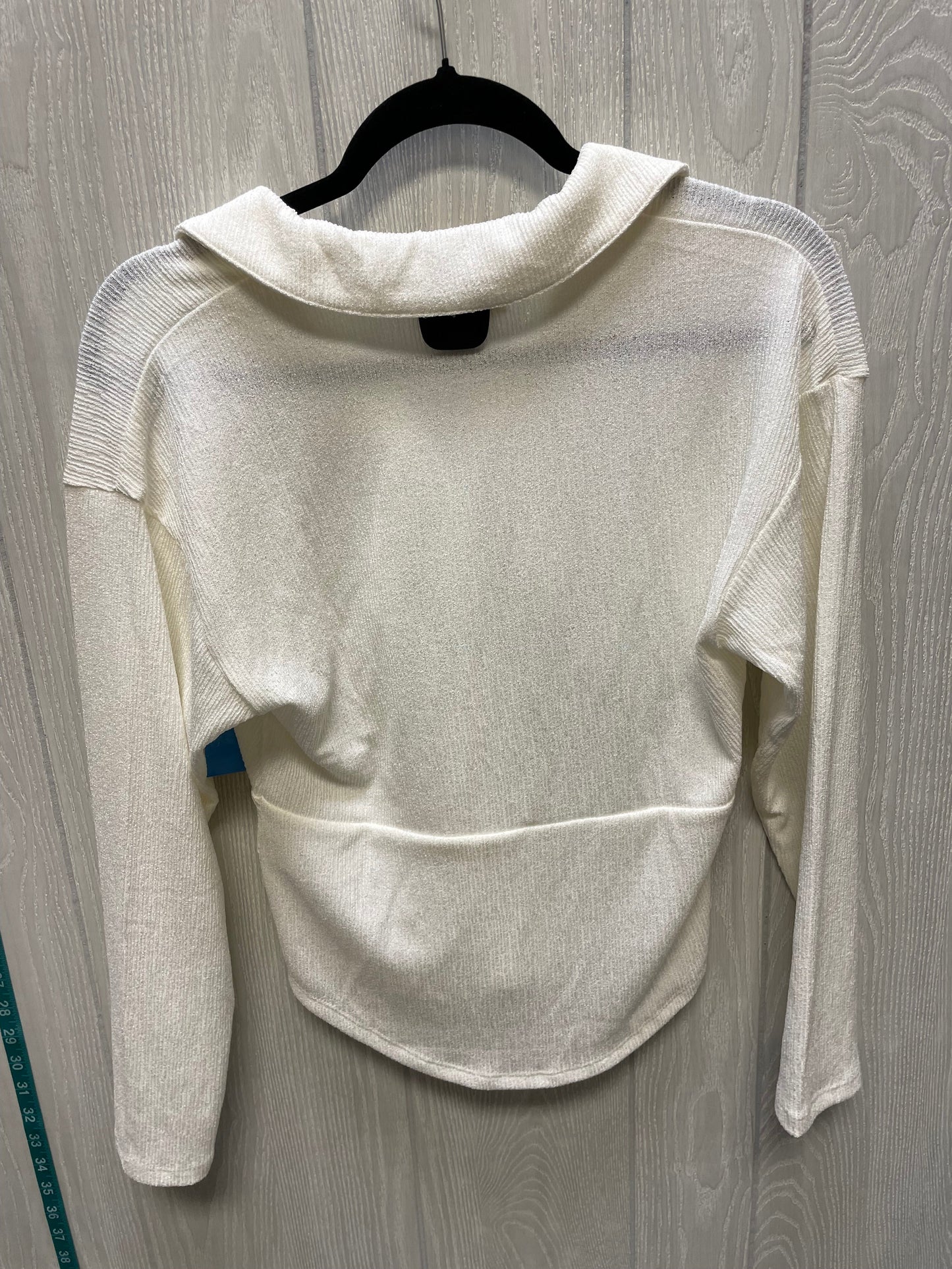 Top Long Sleeve By Madewell In Cream, Size: S