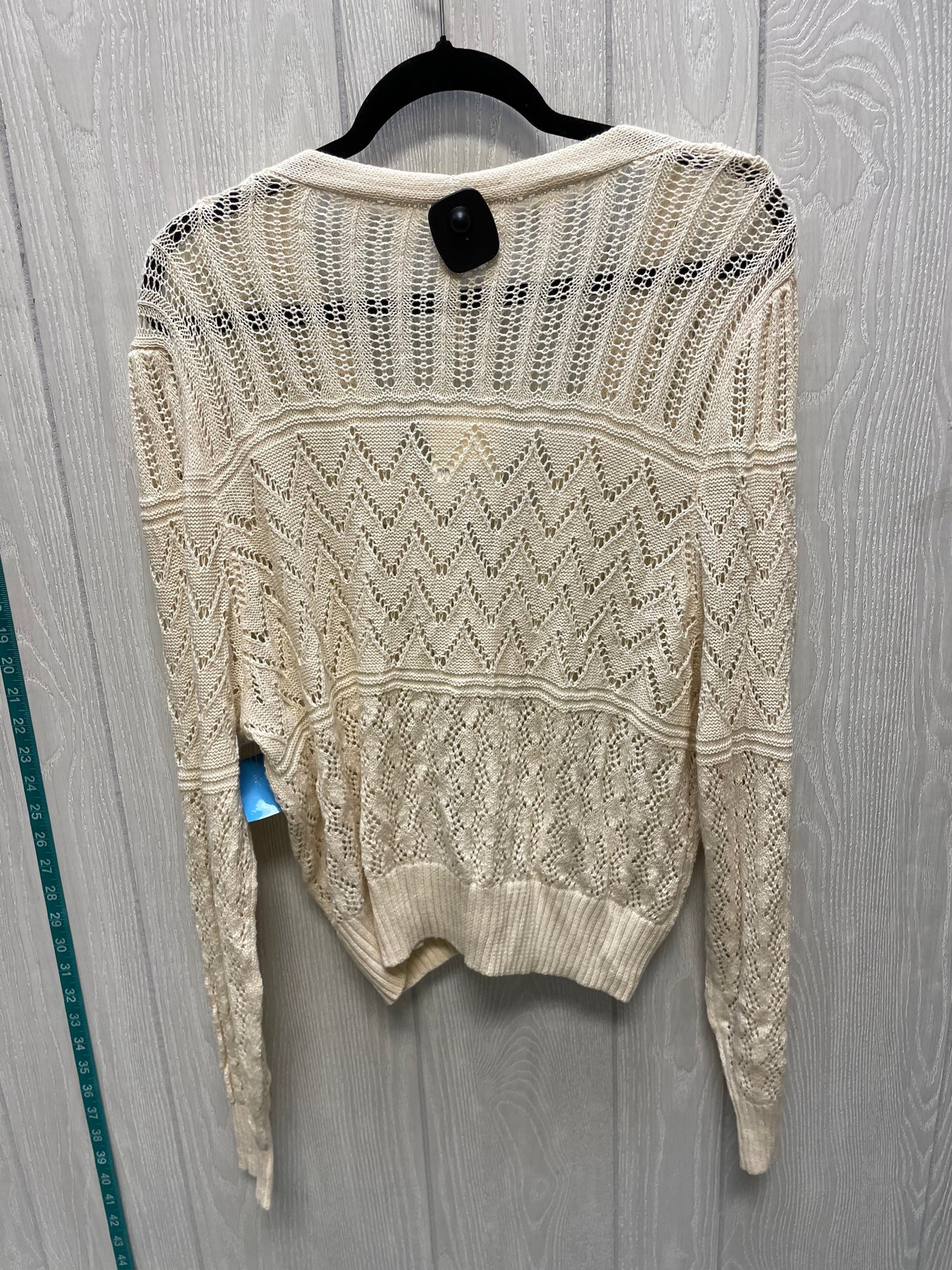 Sweater Cardigan By Ana In Cream, Size: Xl