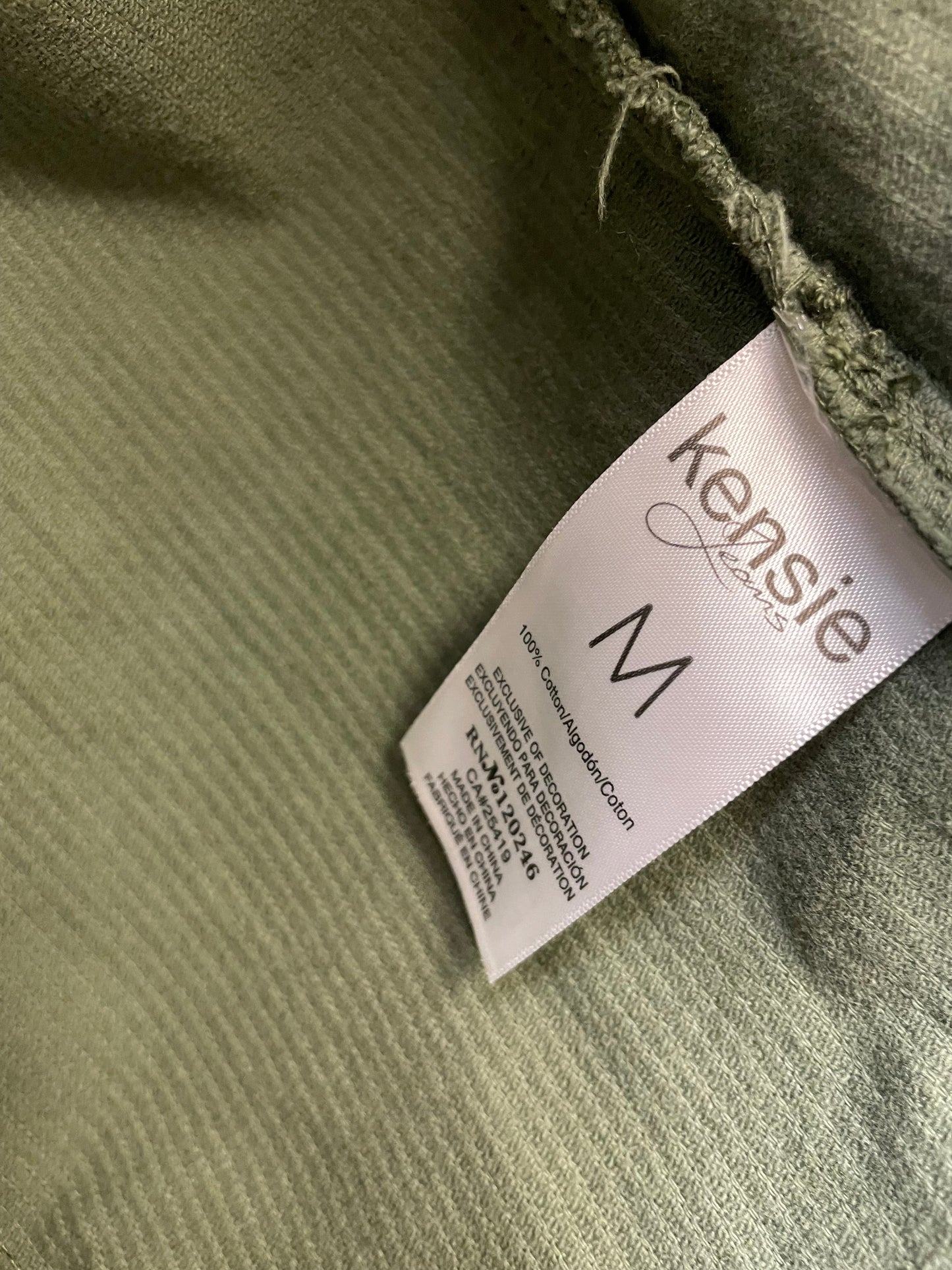 Sweatshirt Crewneck By Shein In Green, Size: M