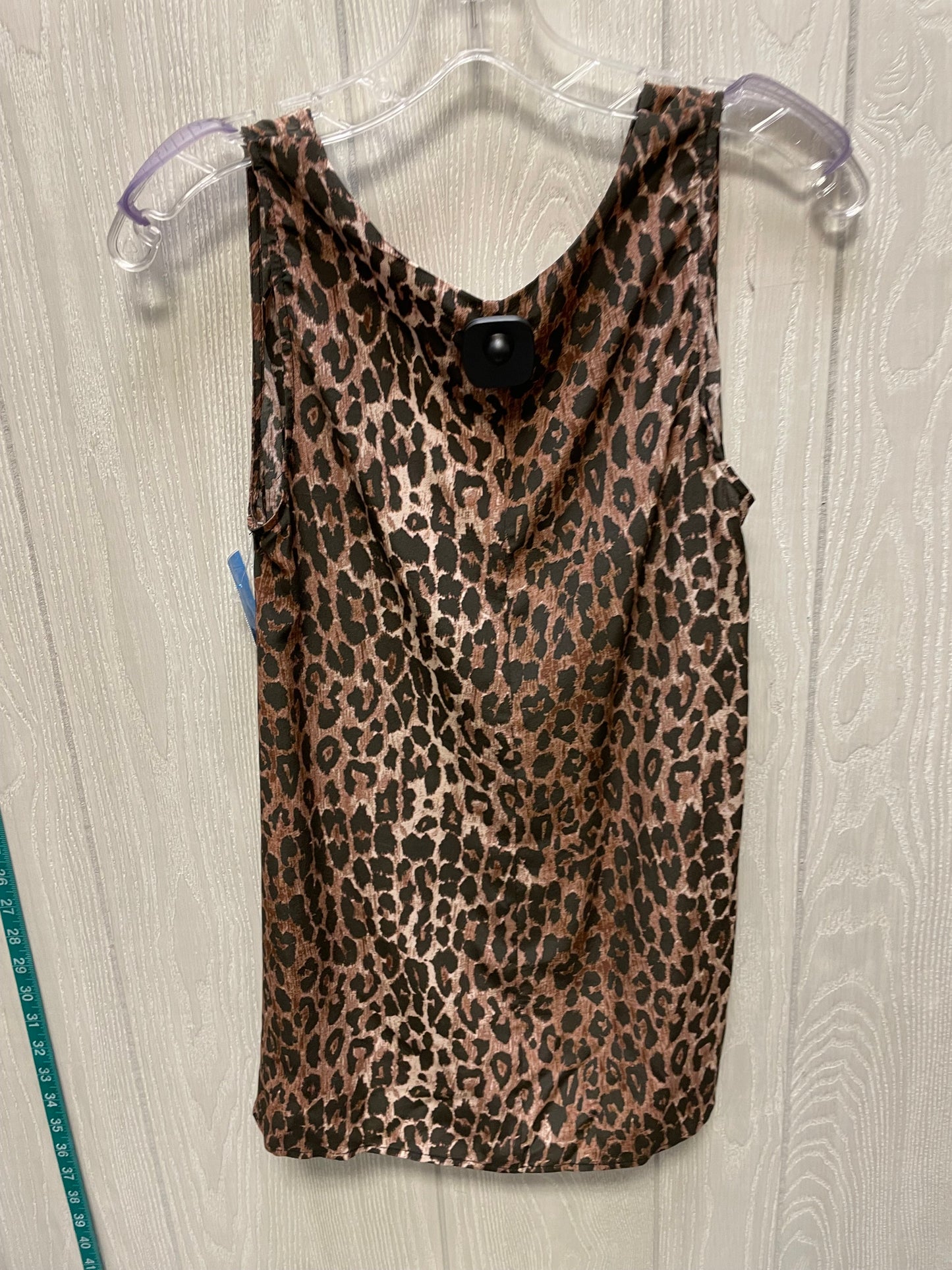 Blouse Sleeveless By Johnny Was In Animal Print, Size: Xs