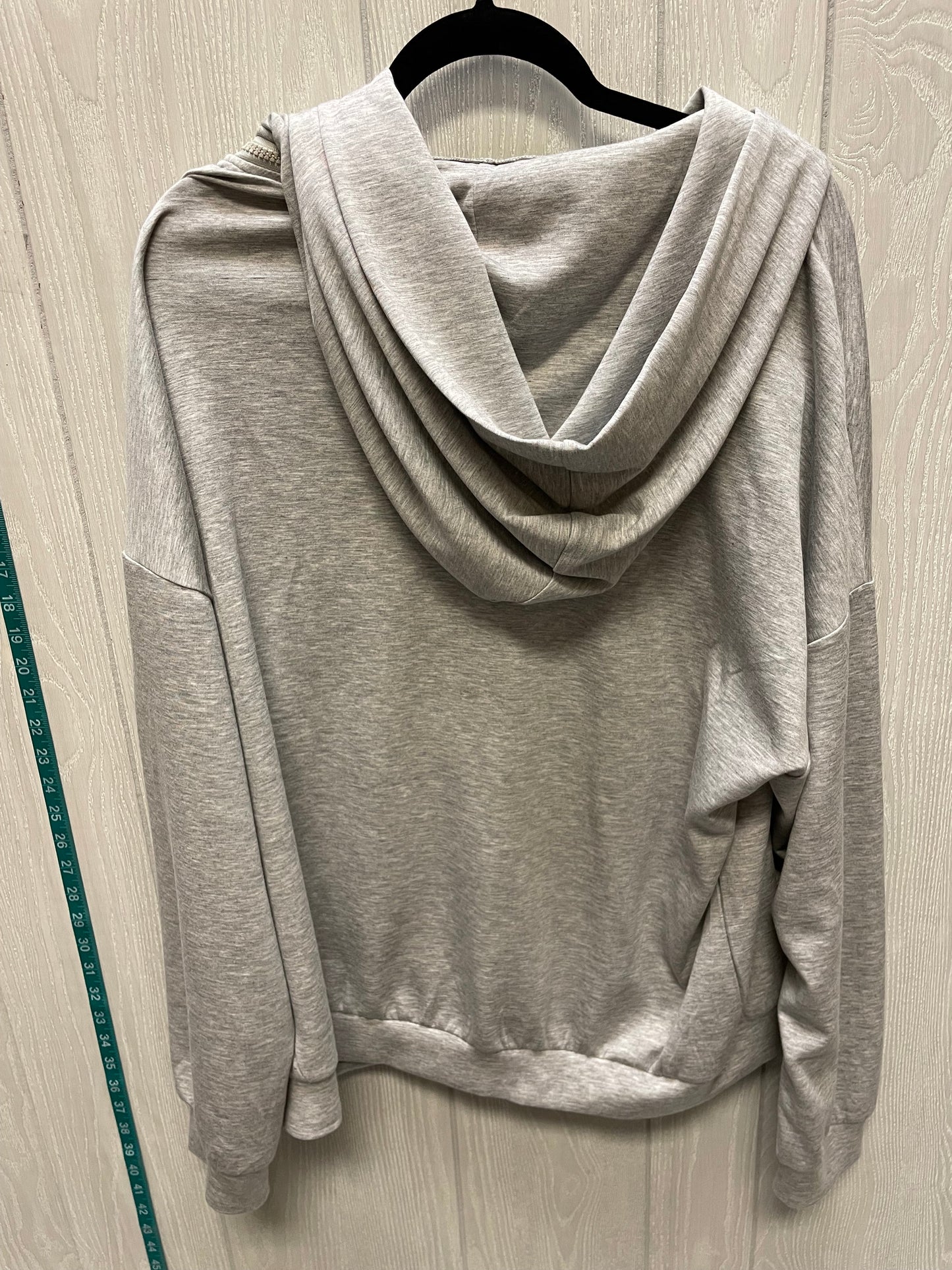 Sweatshirt Hoodie By Fashion Nova In Grey, Size: 2x