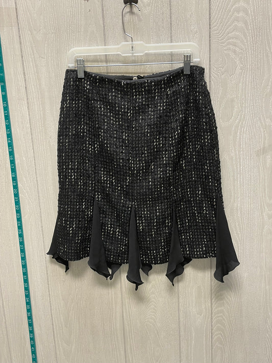 Skirt Designer By Escada In Black & White, Size: 8