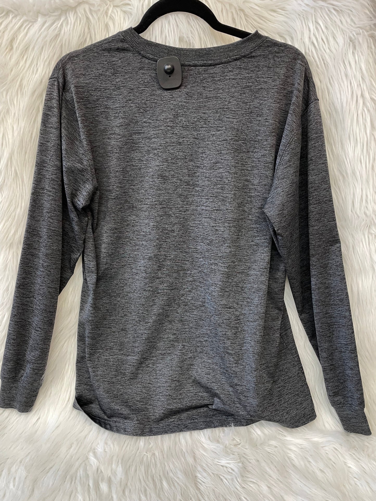 Grey Top Long Sleeve Basic Clothes Mentor, Size L
