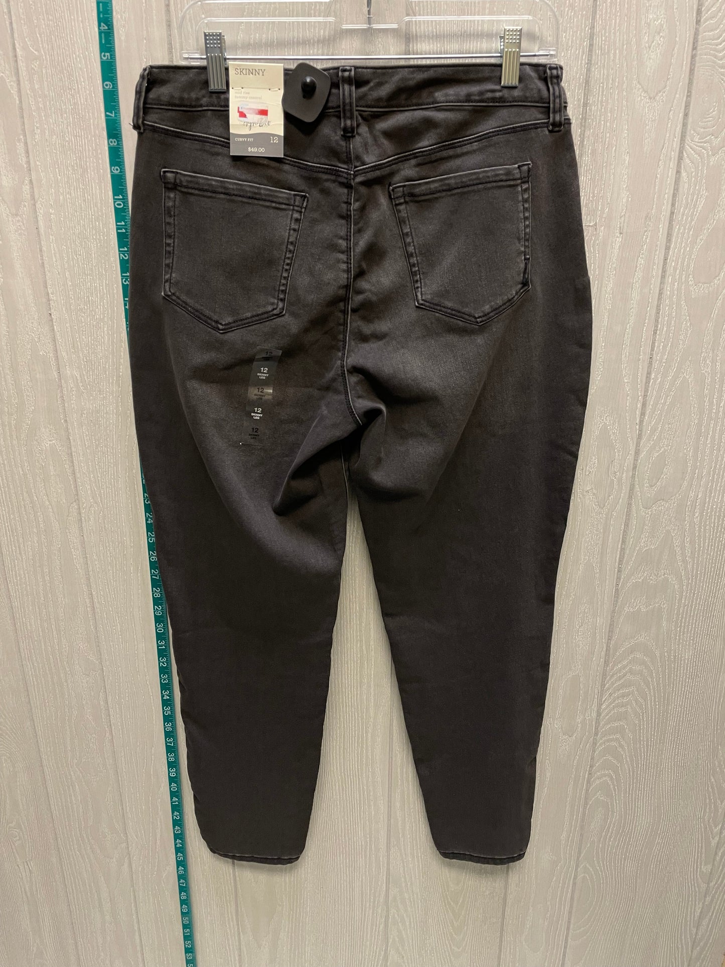 Grey Denim Jeans Skinny Style And Company, Size 12