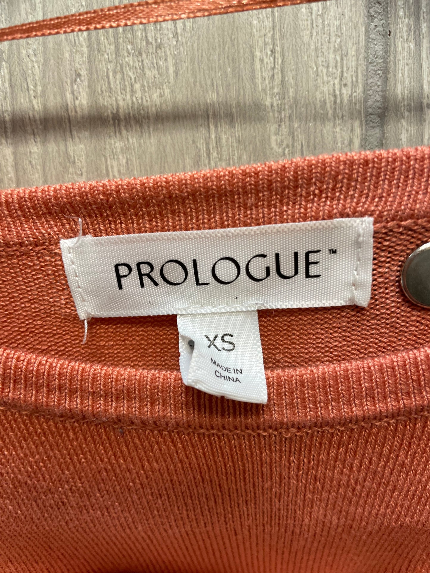 Orange Top Short Sleeve Prologue, Size Xs