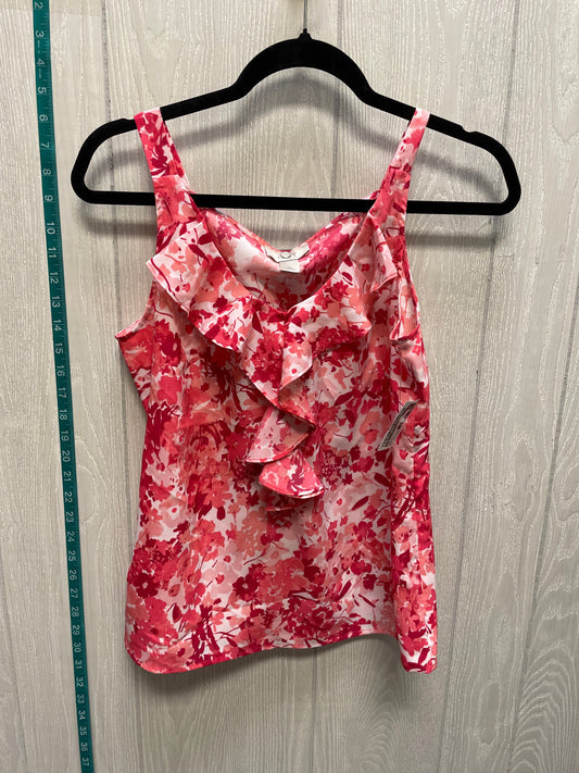 Floral Print Top Sleeveless Loft, Size Xs