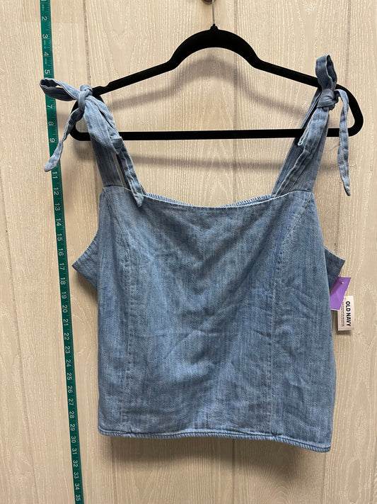 Blue Denim Top Sleeveless Old Navy, Size 2x