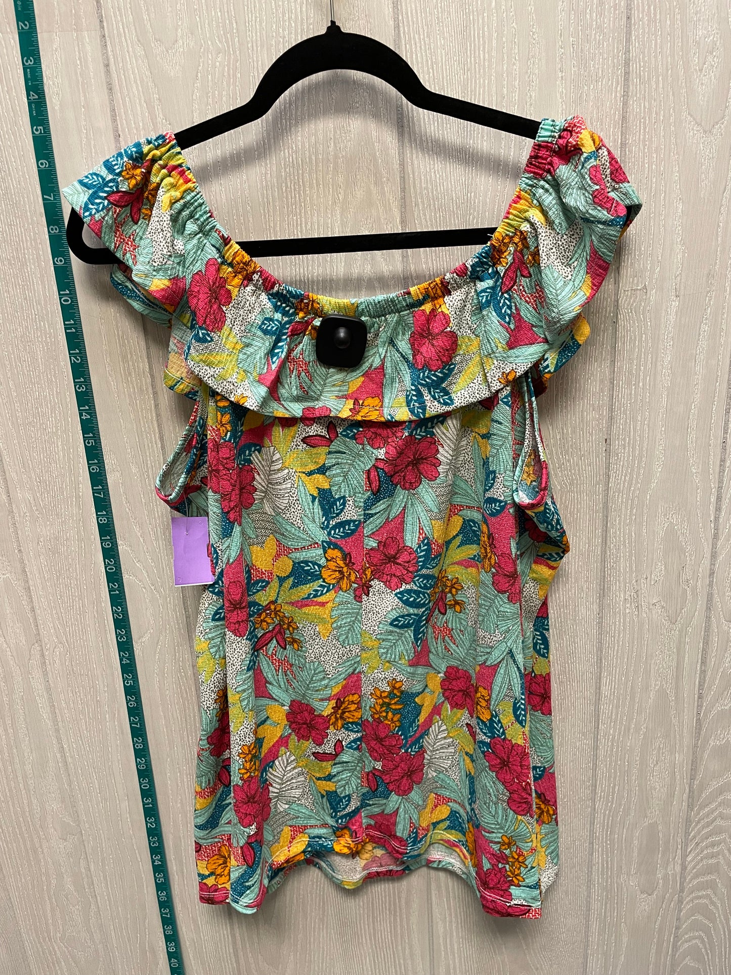 Floral Print Top Sleeveless Lane Bryant, Size 3x