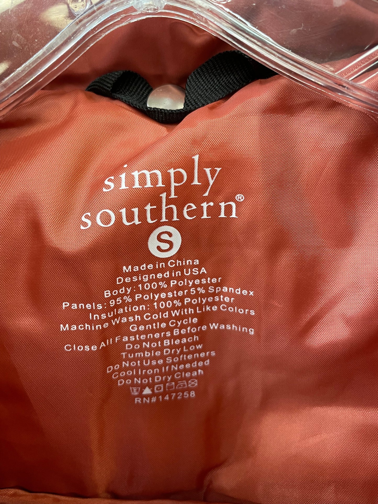 Vest Puffer & Quilted By Simply Southern  Size: S