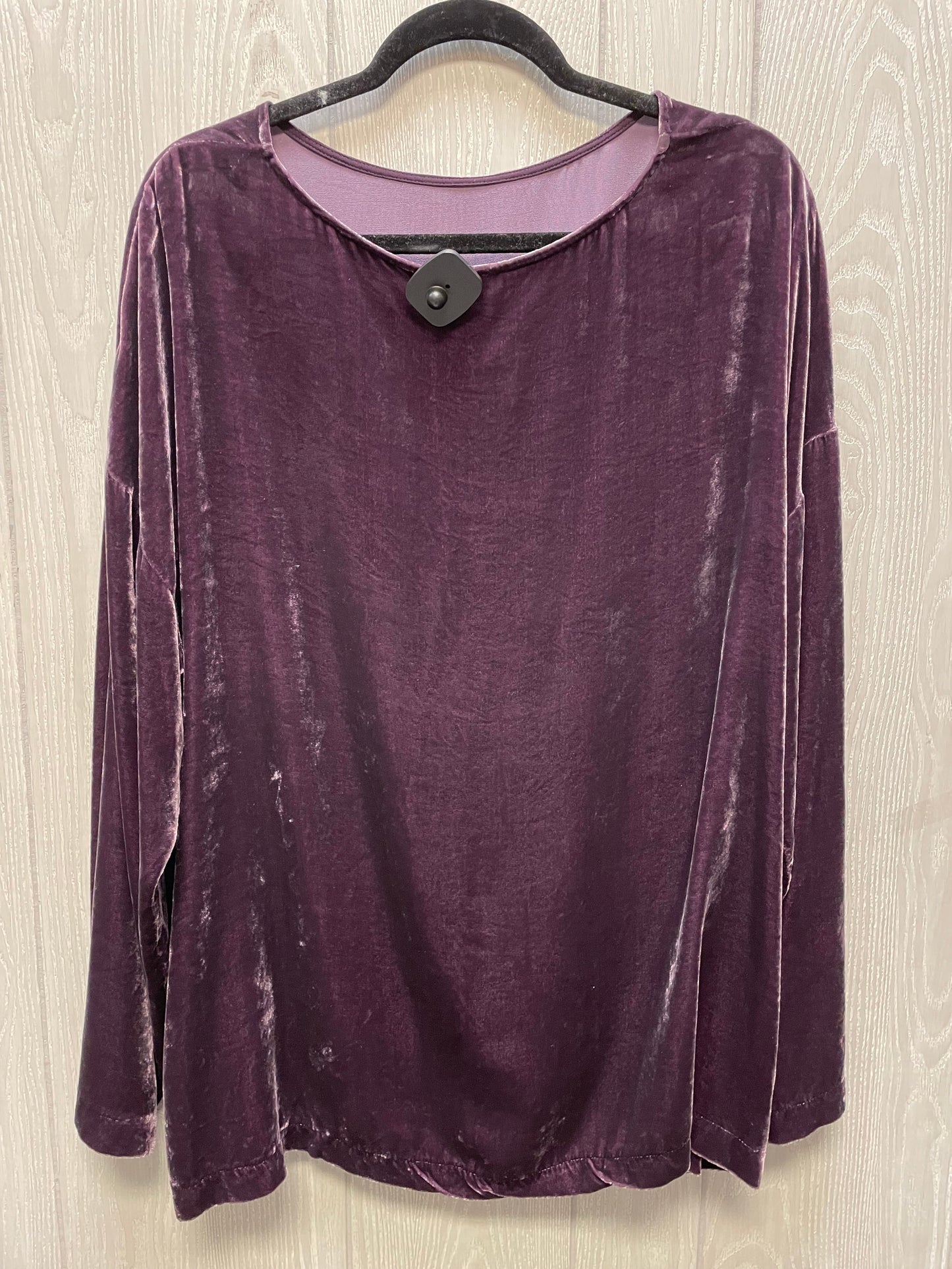 Top Long Sleeve By J Jill In Purple, Size: Xl