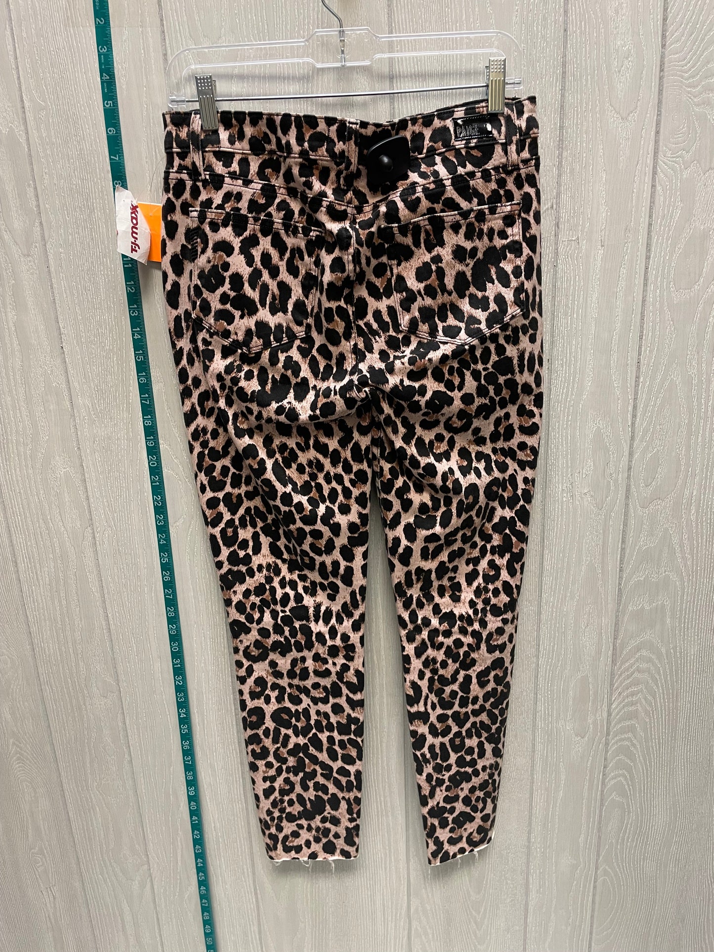 Animal Print Jeans Skinny Paige, Size 6