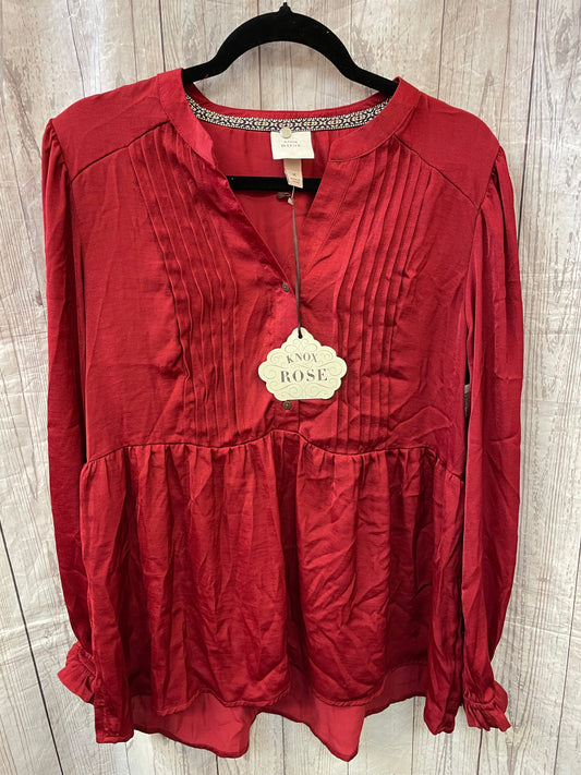 Top Long Sleeve By Knox Rose  Size: M