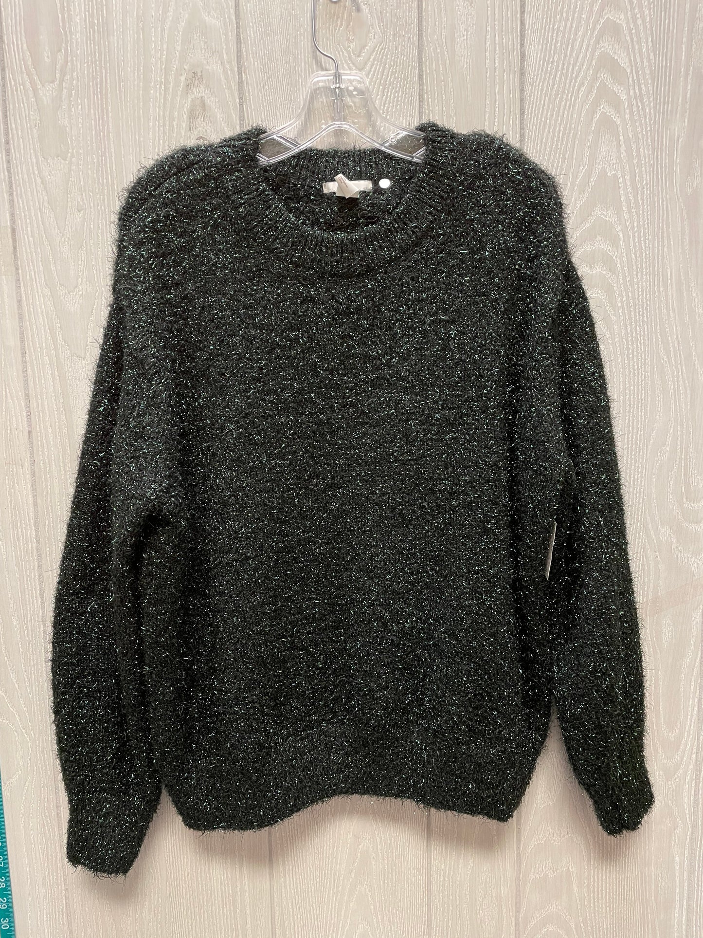 Sweater By H&m In Black & Green, Size: Xl