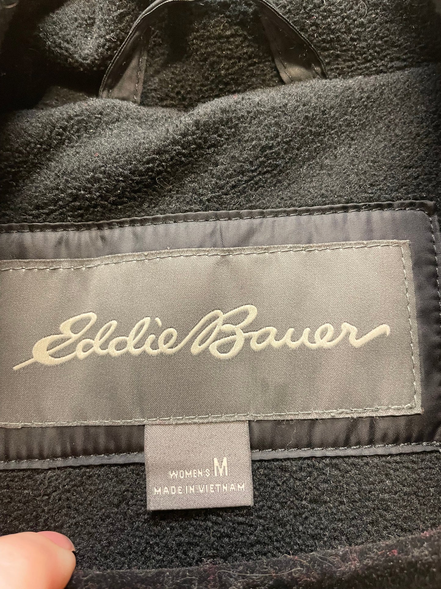 Coat Puffer & Quilted By Eddie Bauer In Black, Size: M