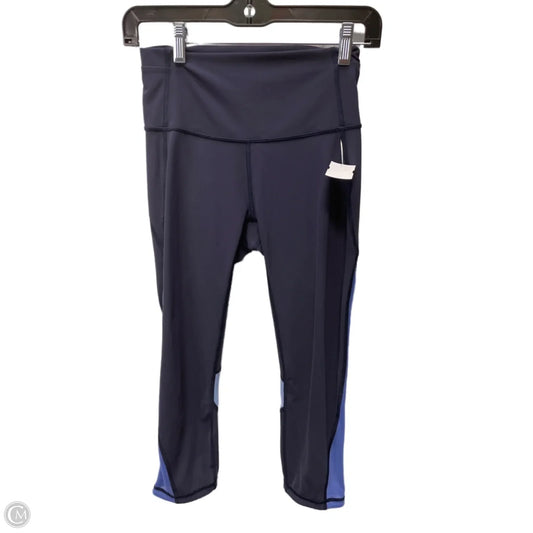 Athletic Capris By Lululemon In Blue, Size: 4