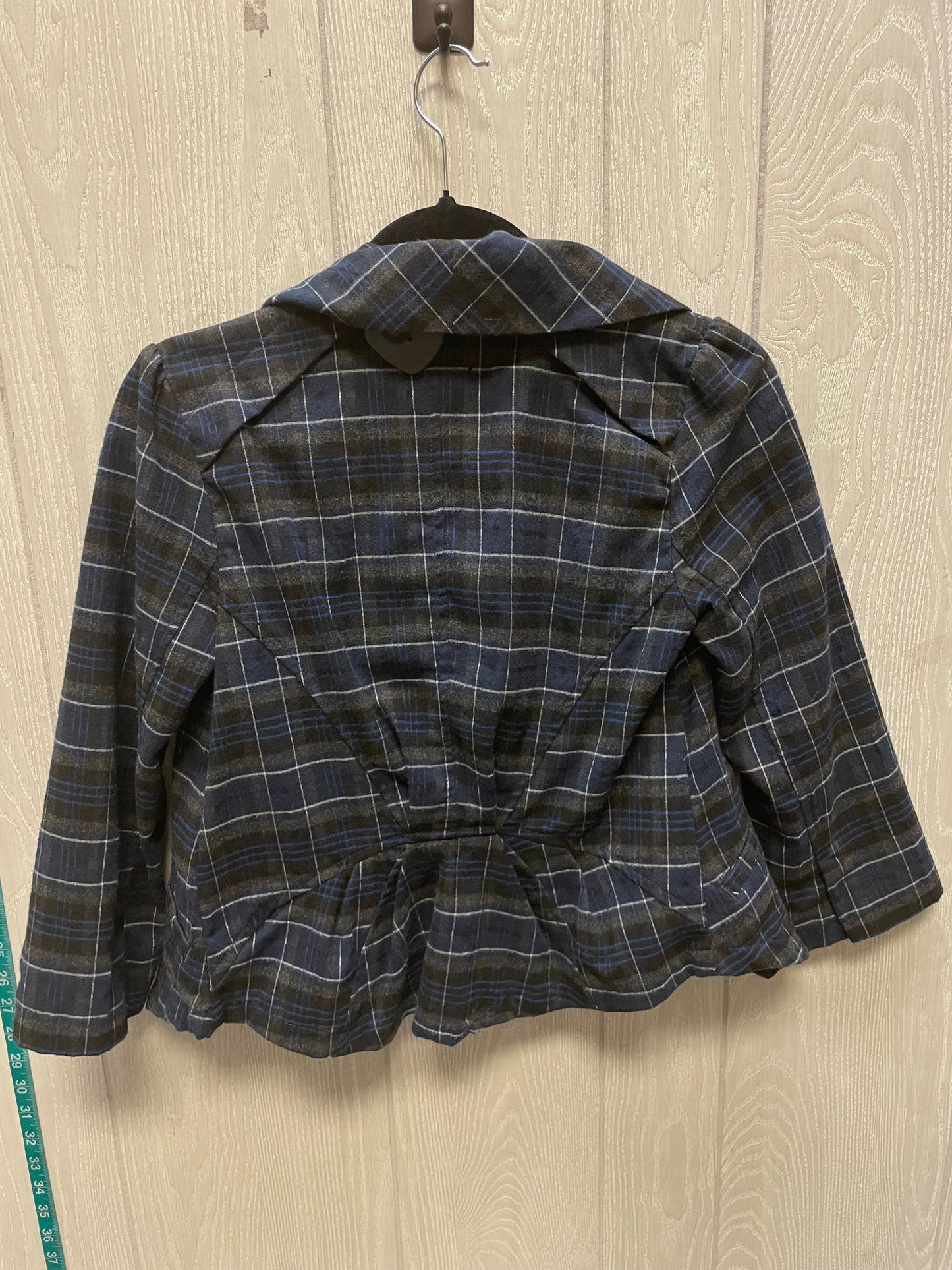 Jacket Moto By Topshop In Plaid Pattern, Size: S