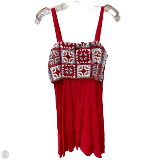 Dress Casual Short By New York And Co In Blue & Red & White, Size: Xs